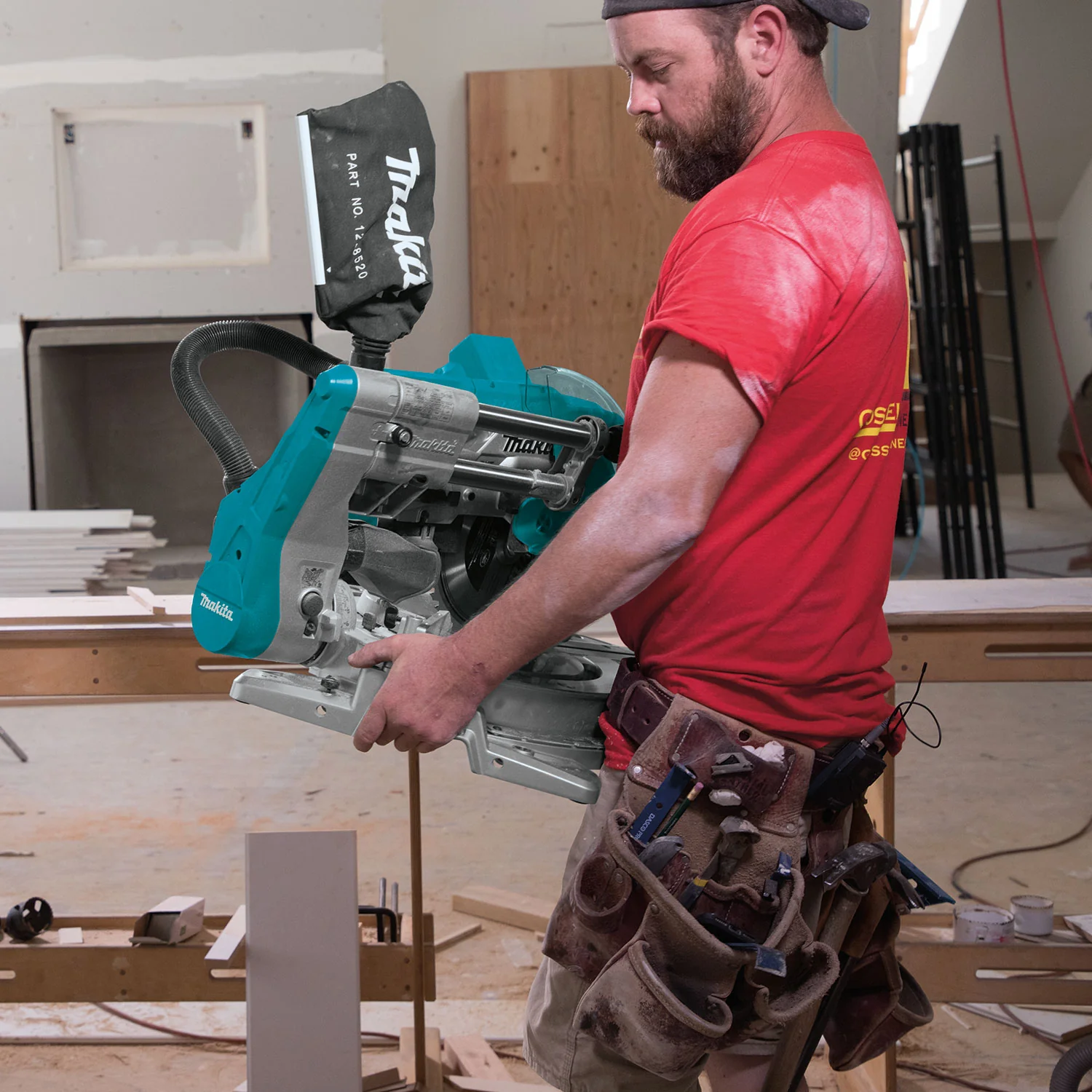 Makita DLS112Z, 18Vx2 LXT Brushless 10" Slide Compound Miter Saw w/Laser (Tool Only) - Image 7