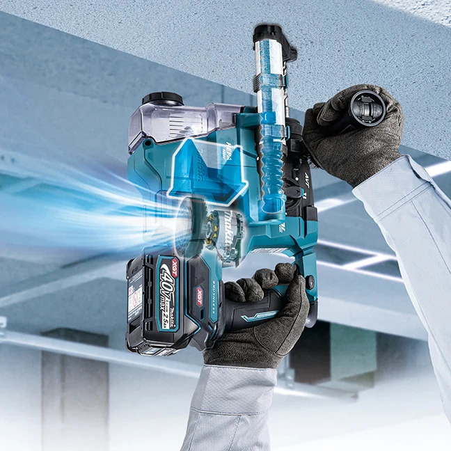 Makita HR010GZ, 40V max XGT 13/16″ SDS-PLUS Brushless Compact Rotary Hammer – Tool Only - Image 2