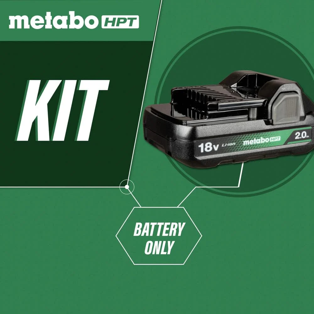Metabo HPT 377797M, 18 Volt 2.0Ah Lithium Ion Battery with Fuel Gauge - Image 3