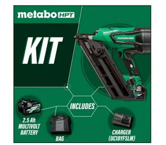 Metabo HPT NR3665DAM, 36V Multi-Volt Cordless Positive Placement Nailer Kit (2.5 Ah) - Image 2