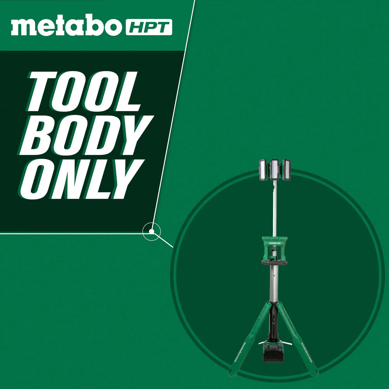 Metabo HPT UB18DGQ4M, 18V MultiVolt Cordless 4,000 Lumen LED Tripod Site Light - Image 2