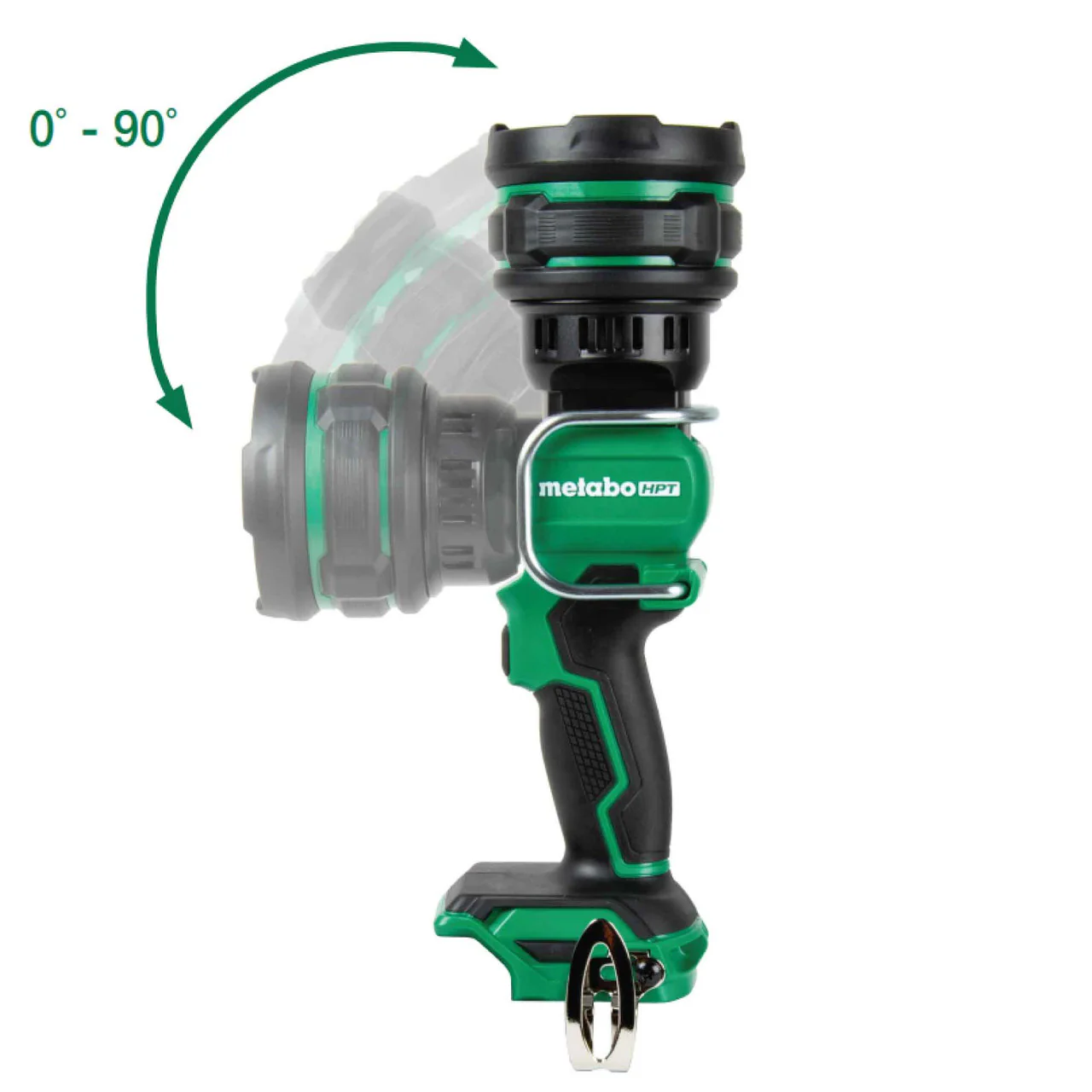 Metabo HPT UB18DHQ4M, 18V MultiVolt Cordless 1050 Lumen LED Handheld Spotlight - Image 4