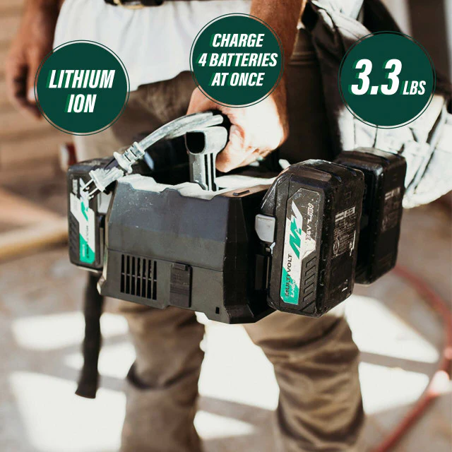 Metabo HPT UC18YTSL, M 4 Port 18V/36V Lithium Ion Battery Charger - Image 11