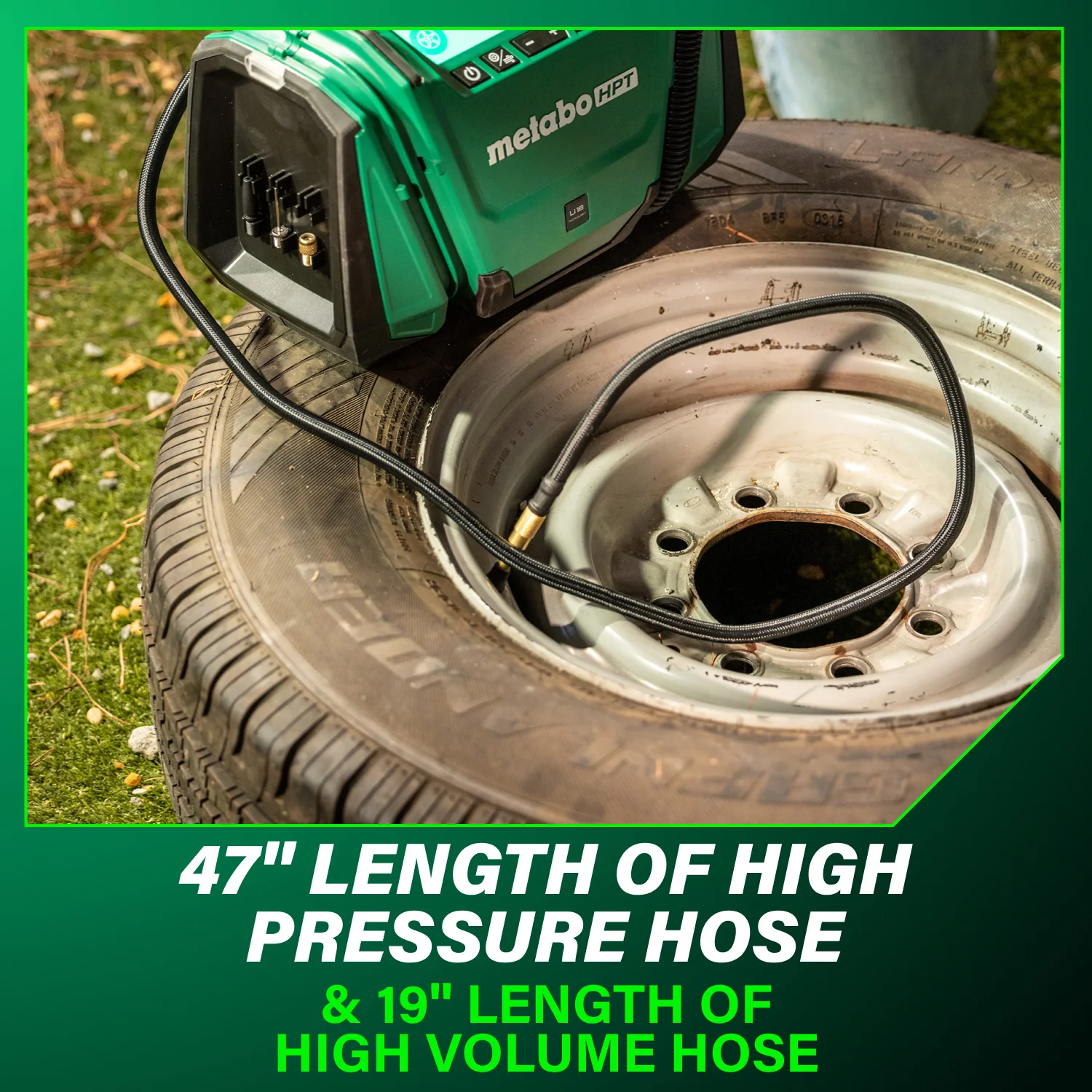 Metabo HPT UP18DAQ4M, 18V MultiVolt™ Cordless Dual Function Inflator (Tool Only) - Image 6