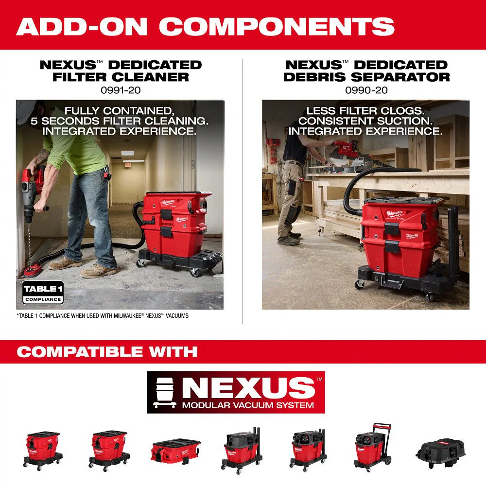 Milwaukee 0914-20, M18 FUEL™ NEXUS™ 6 Gallon Wet/Dry Vacuum w/ PACKOUT™ Compatibility & VACLINK™ - Image 11