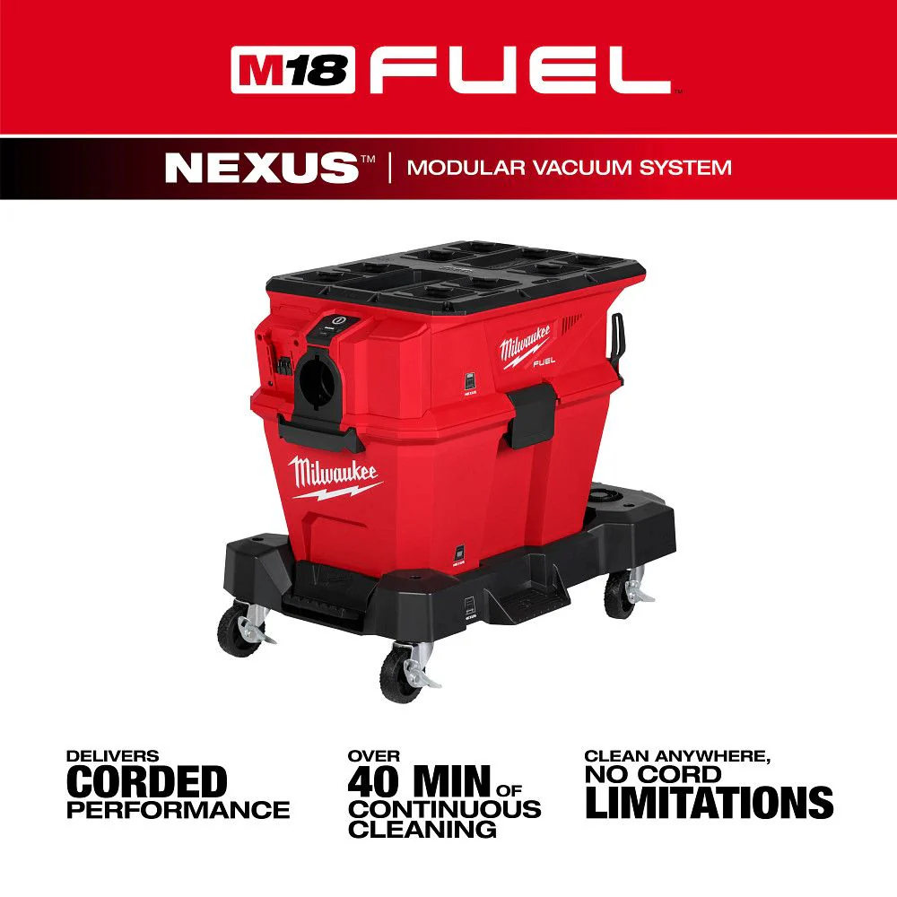 Milwaukee 0914-20, M18 FUEL™ NEXUS™ 6 Gallon Wet/Dry Vacuum w/ PACKOUT™ Compatibility & VACLINK™ - Image 3
