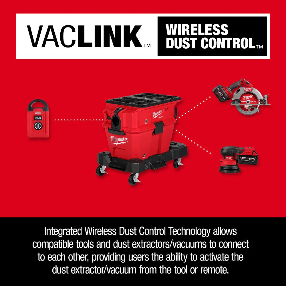 Milwaukee 0914-20, M18 FUEL™ NEXUS™ 6 Gallon Wet/Dry Vacuum w/ PACKOUT™ Compatibility & VACLINK™ - Image 5
