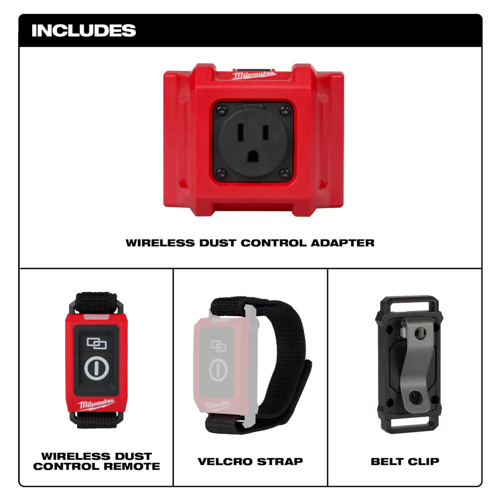 Milwaukee 0950-20, Wireless Dust Control Adapter and Remote Kit - Image 3