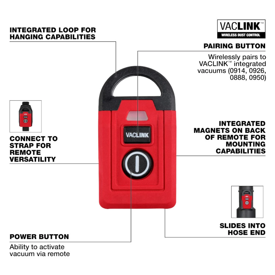 Milwaukee 0952-20, VACLINK™ Wireless Dust Control Remote - Image 2