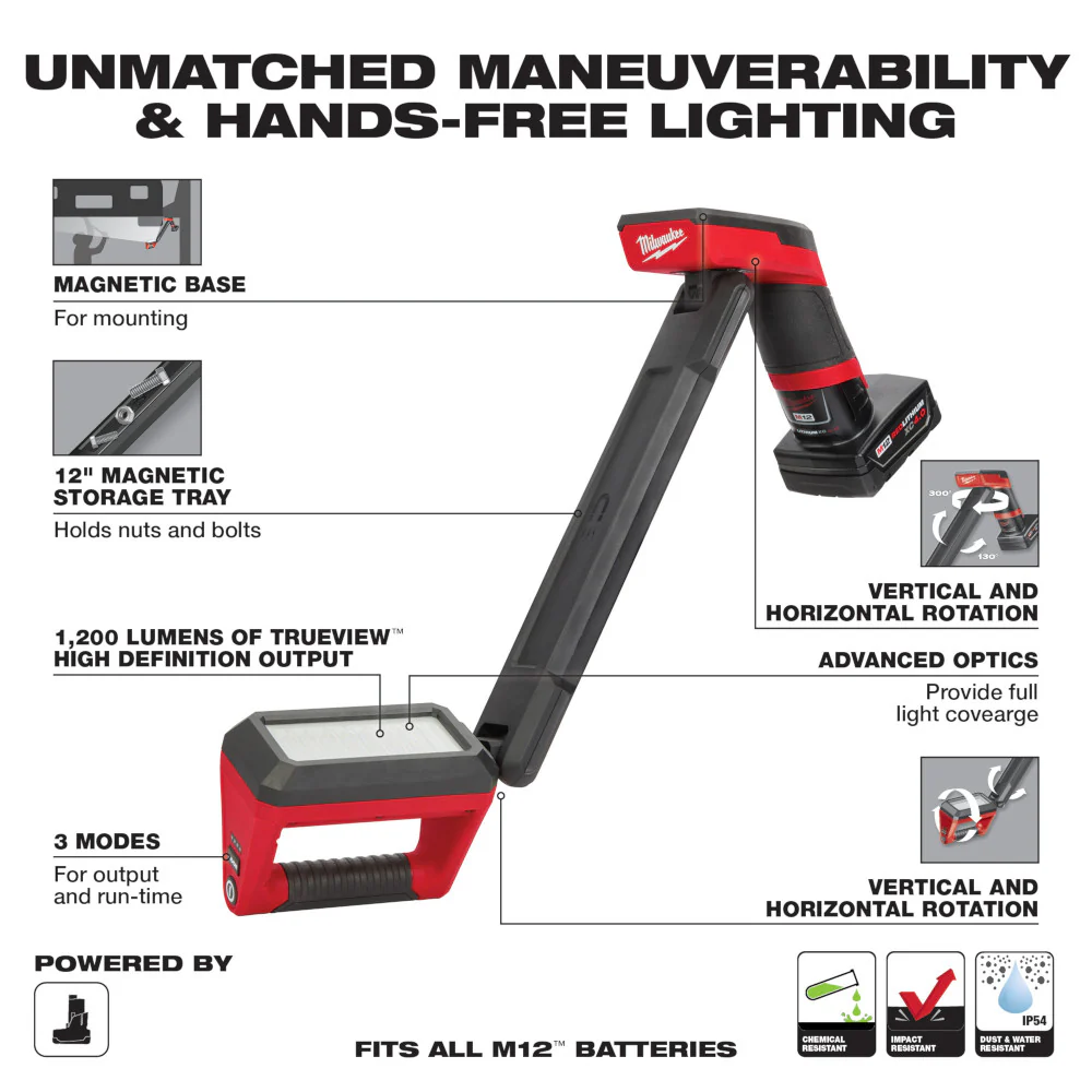 Milwaukee 2126-21XC, M12 Underbody Light Kit - Image 6