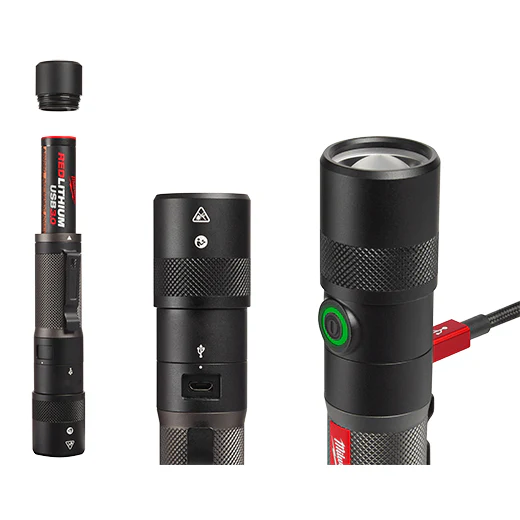 Milwaukee 2162-21, REDLITHIUM USB 2000L Slide Focus Flashlight - Image 2