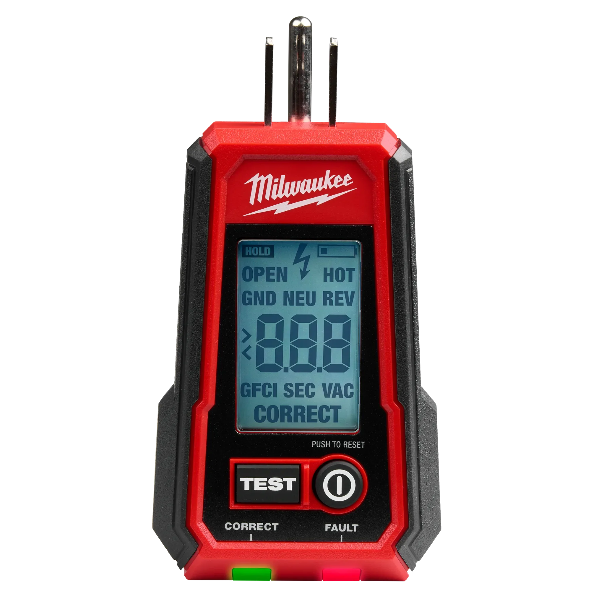 Milwaukee 2224-20, Digital GFCI Receptacle Tester