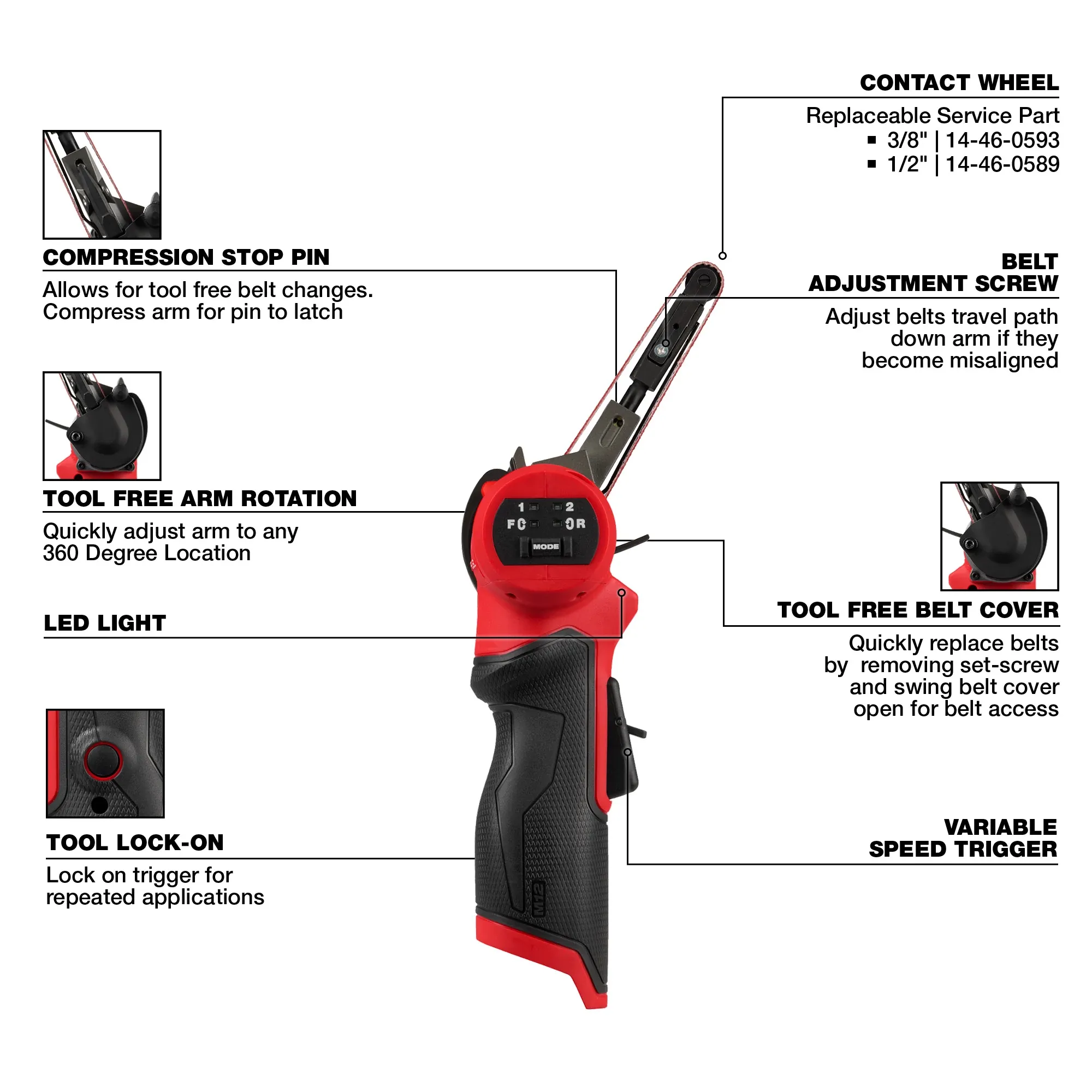 Milwaukee 2483-20, M12 FUEL™ 3/8" X 13" Bandfile - Image 5