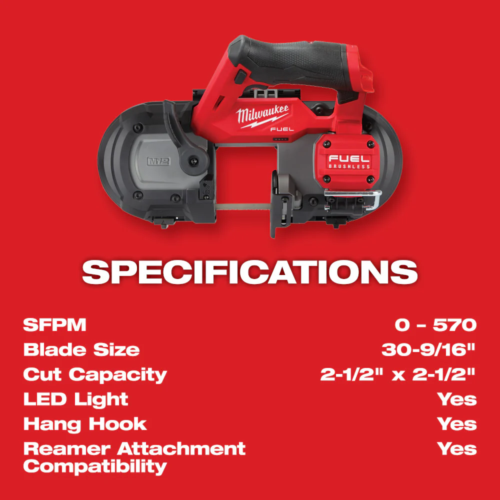 Milwaukee 2529-20, M12 FUEL Compact Band Saw (Tool Only) - Image 4