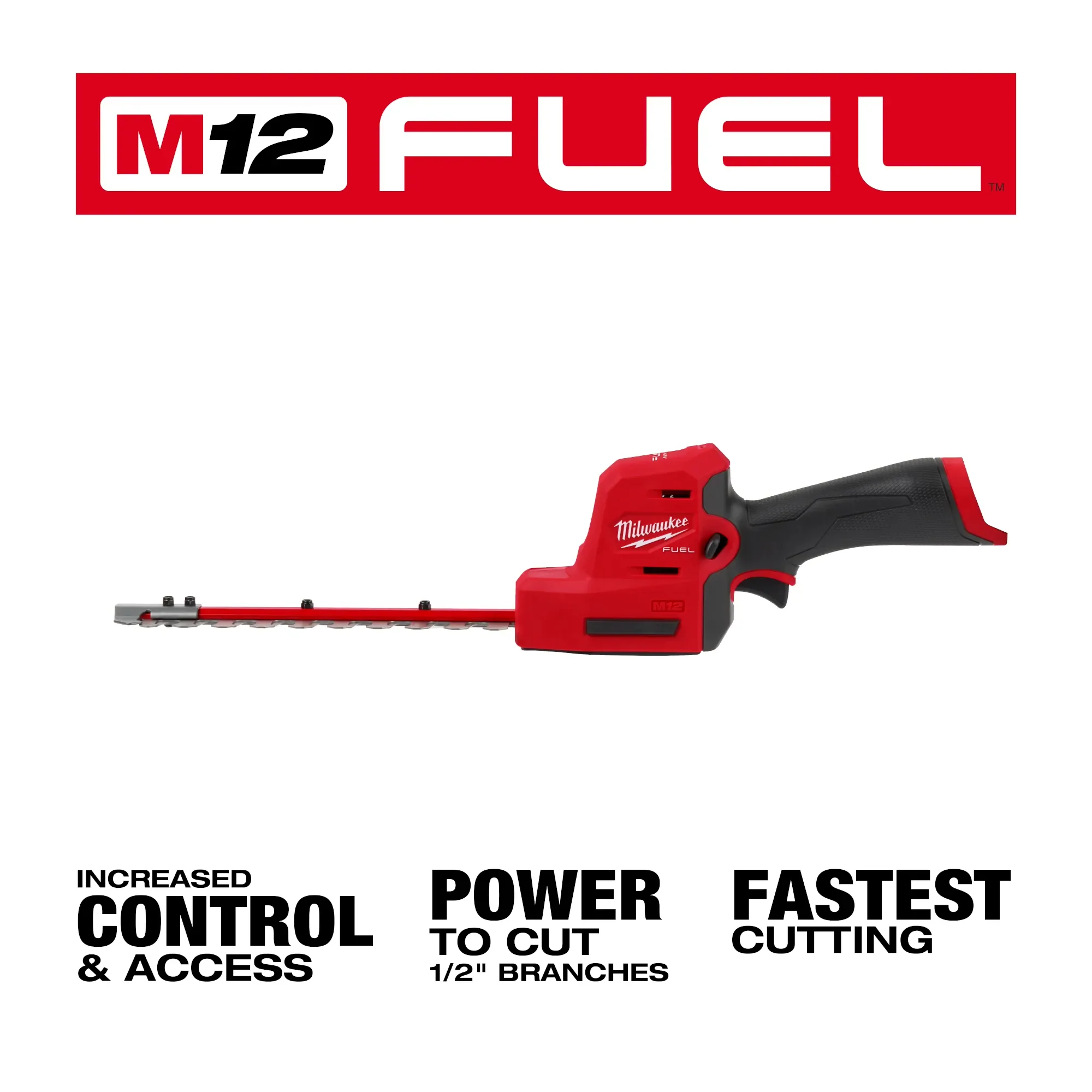 Milwaukee 2533-20, M12 FUEL 8" Hedge Trimmer (Tool Only) - Image 2