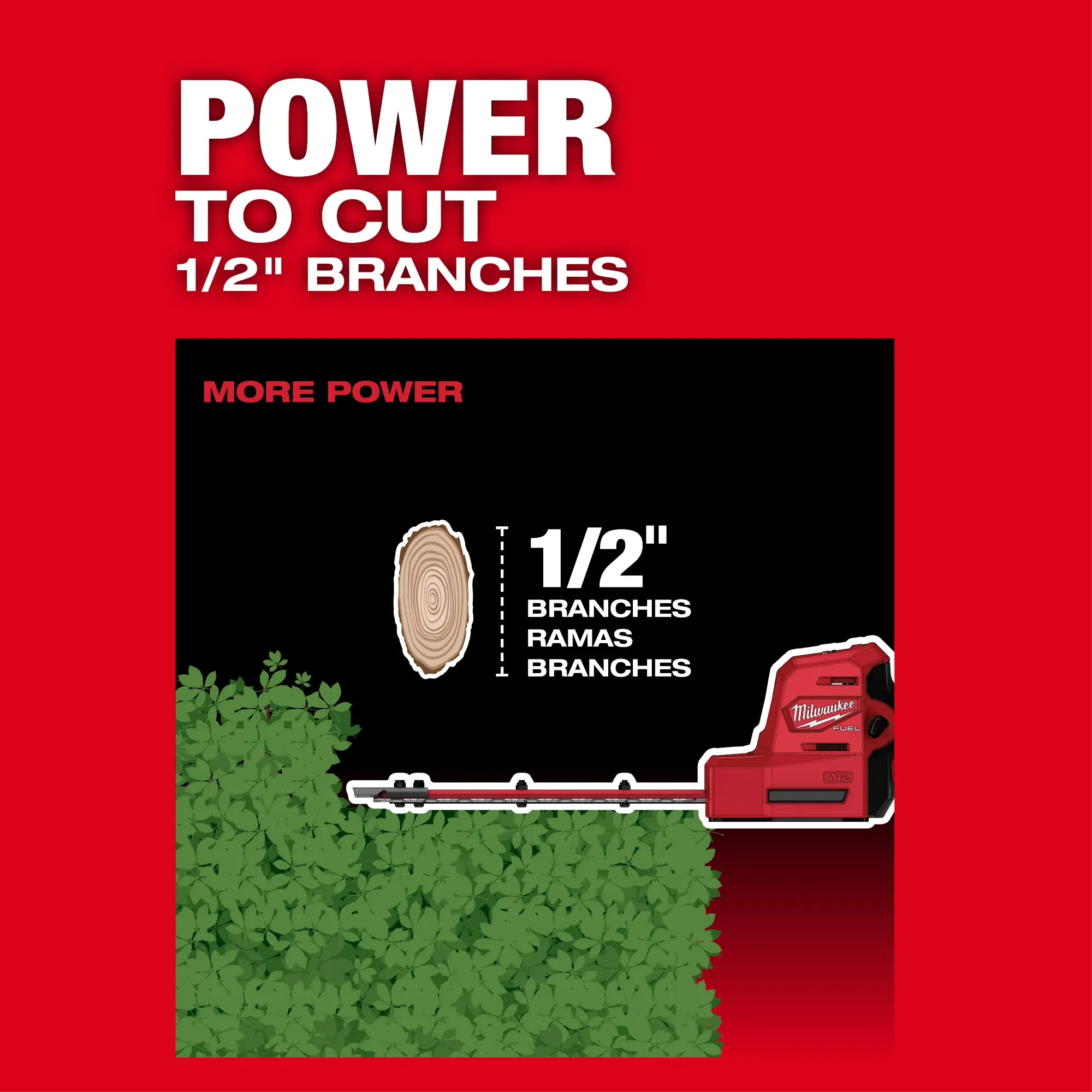 Milwaukee 2533-20, M12 FUEL 8" Hedge Trimmer (Tool Only) - Image 5