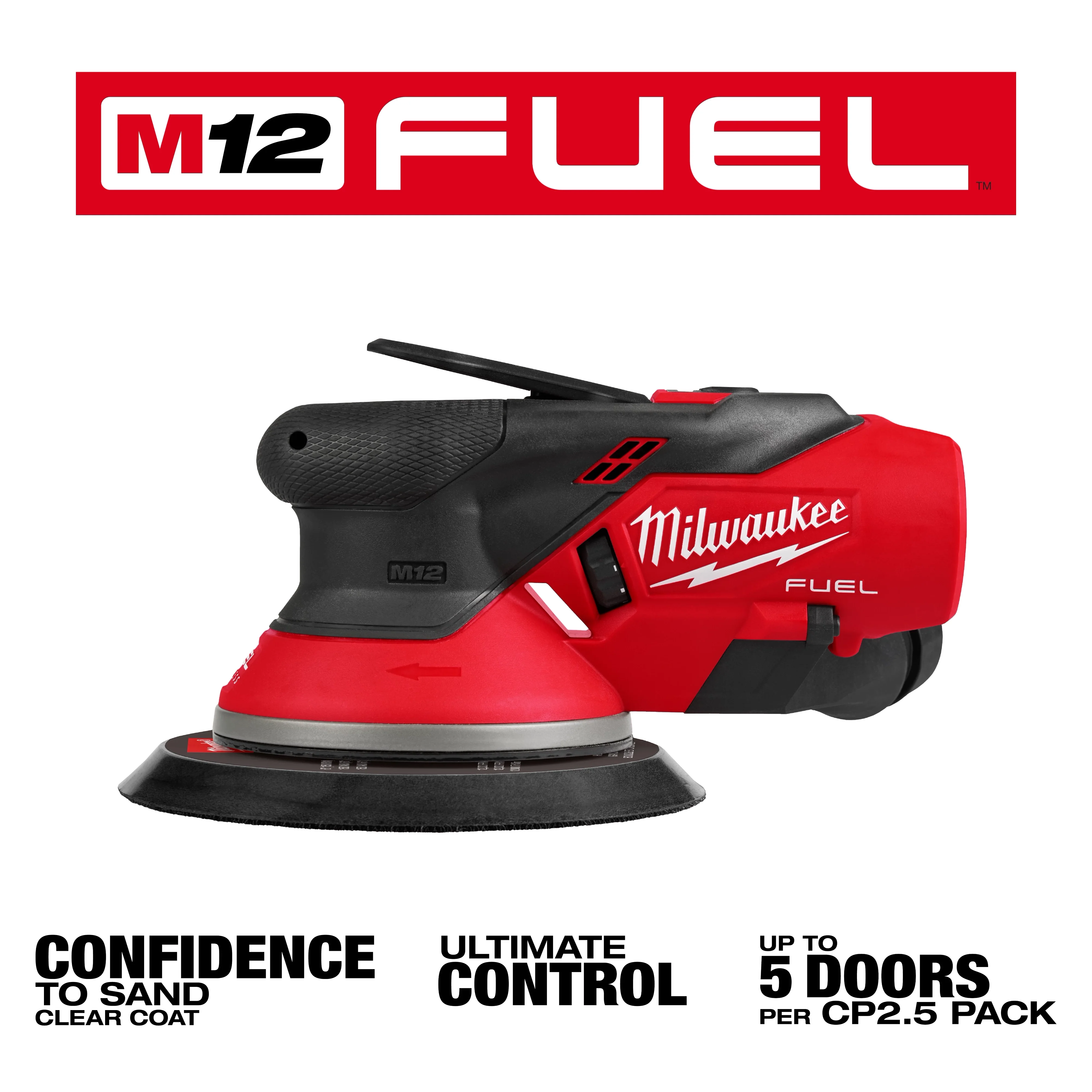 Milwaukee 2584-20, M12™ FUEL™ 6" Random Orbital Sander (3/32") - Image 3