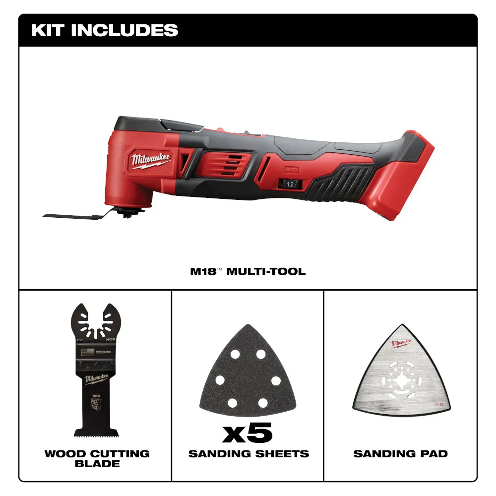 Milwaukee 2626-20, M18 Li-Ion Oscillating Multi Tool  (Tool Only) - Image 8