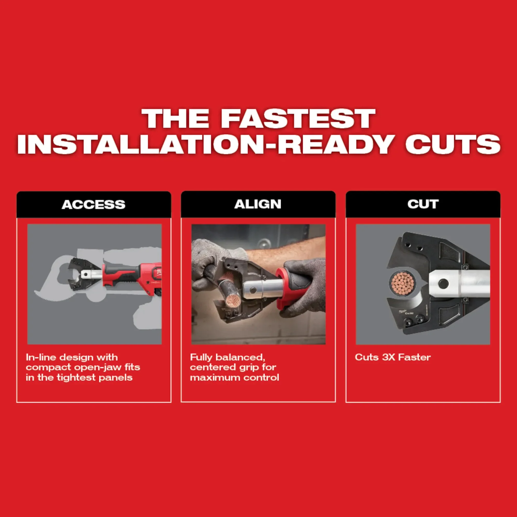 Milwaukee 2672-21S, M18™ FORCE LOGIC™ Cable Cutter Kit with 477 ACSR Jaws - Image 5