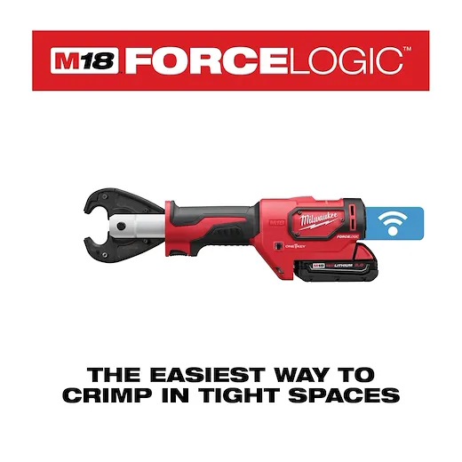 Milwaukee 2678-22, M18 FORCE LOGIC 6T Utility Crimper Kit with D3 Grooves "Snub Nose" - Image 3