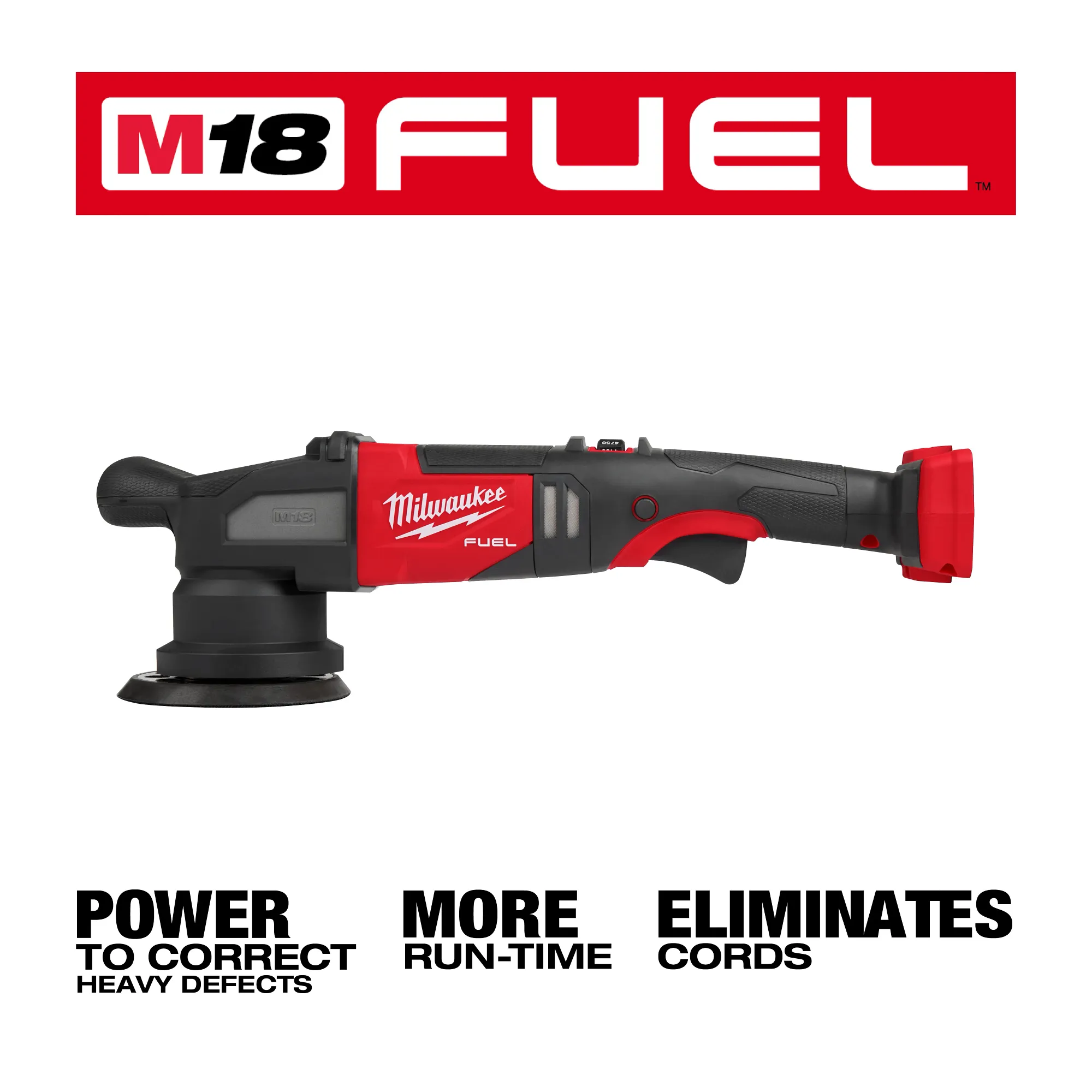 Milwaukee 2684-20, M18 FUEL™ 15mm Random Orbital Polisher - Image 3