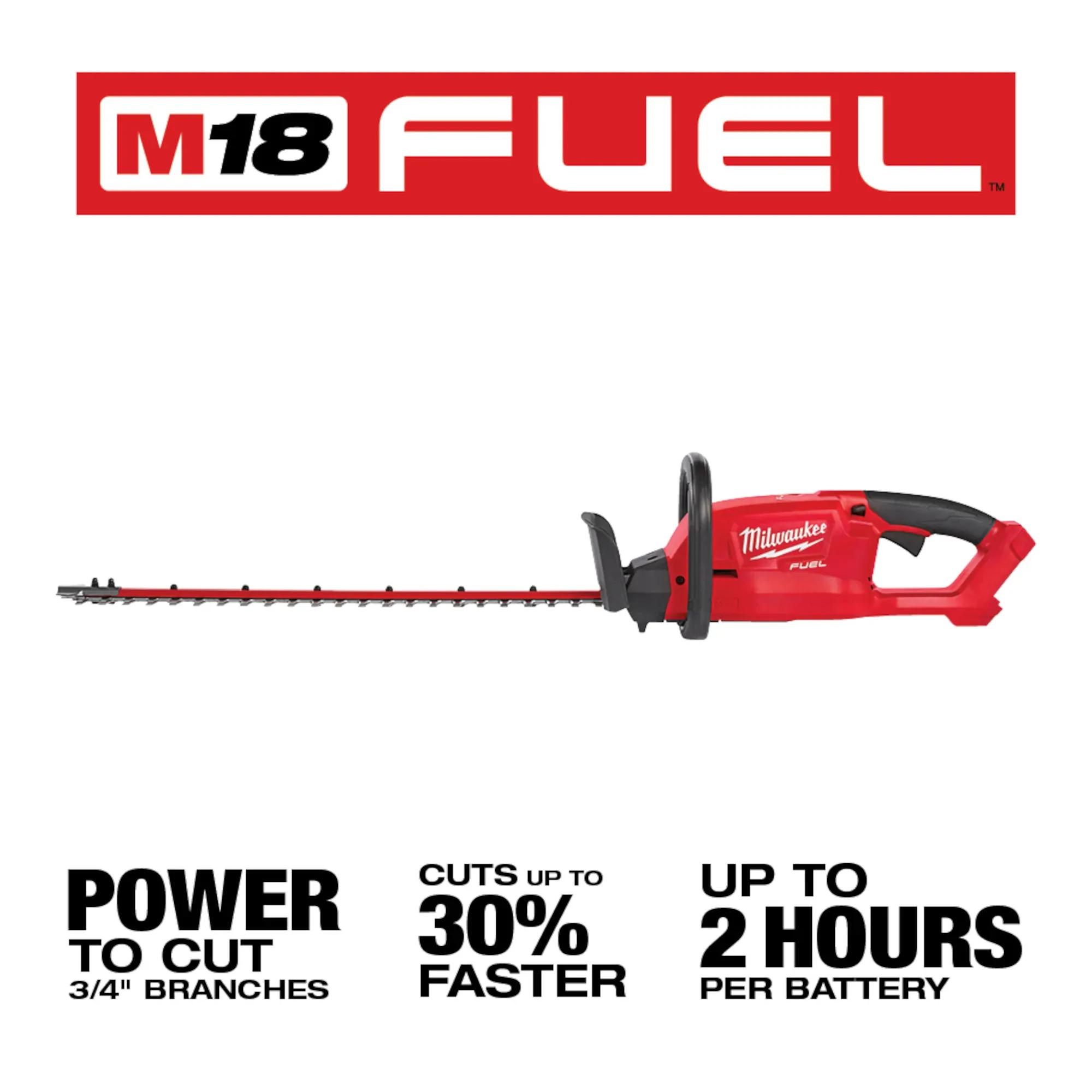 Milwaukee 2726-20, M18 FUEL™ 24" Hedge Trimmer (Tool Only) - Image 3