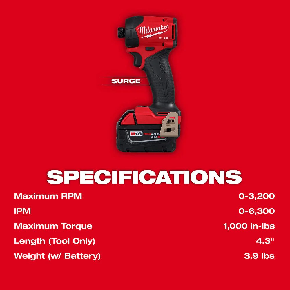 Milwaukee 2761-22, M18 FUEL™ SURGE™ 1/4" Hex Hydraulic Driver Kit - Image 11