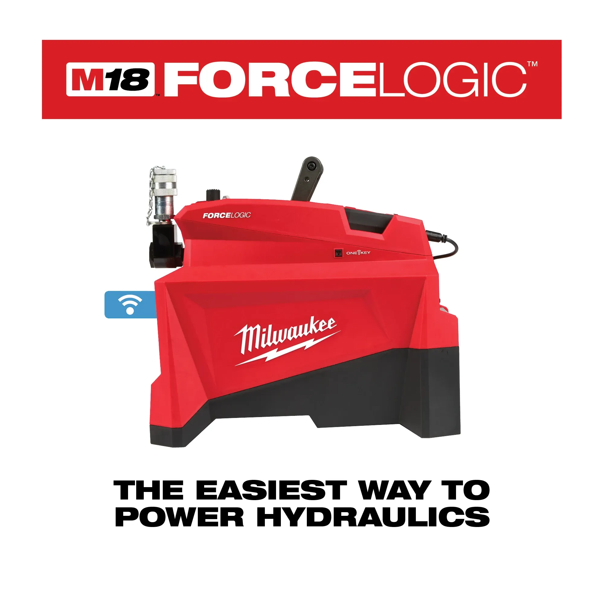 Milwaukee 2774-21HD, M18 FORCE LOGIC 10,000psi Hydraulic Pump Kit - Image 3
