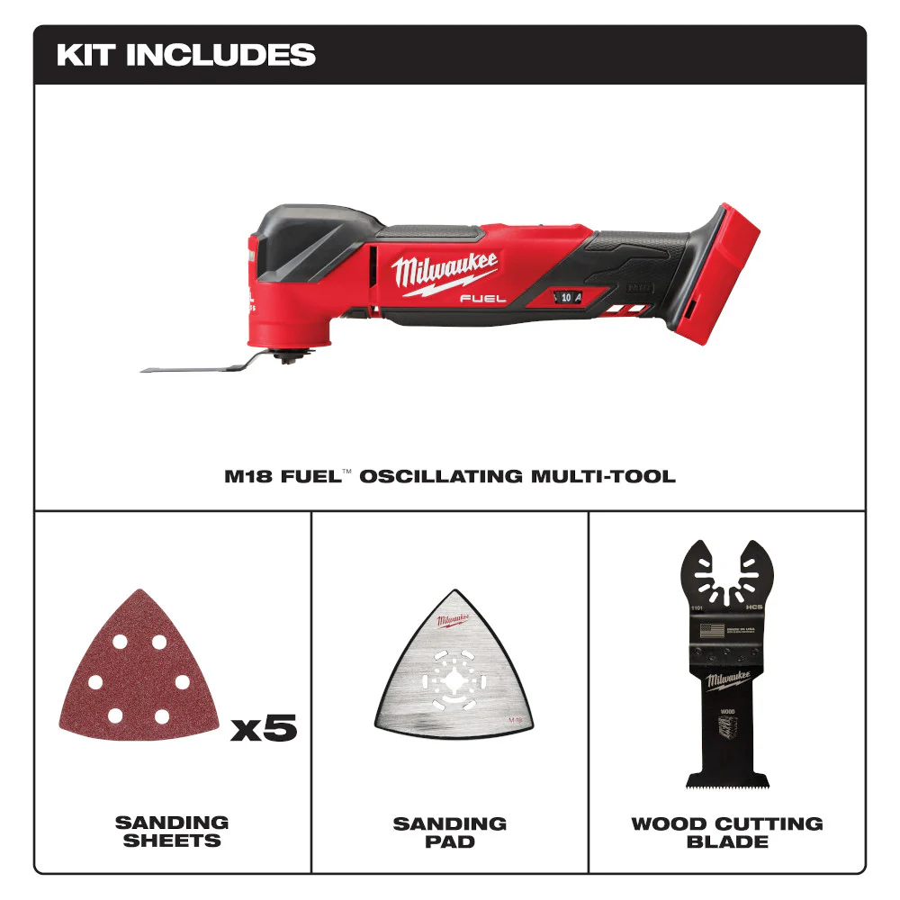 Milwaukee 2836-20, M18 FUEL Oscillating Multi-Tool (Tool Only) - Image 4