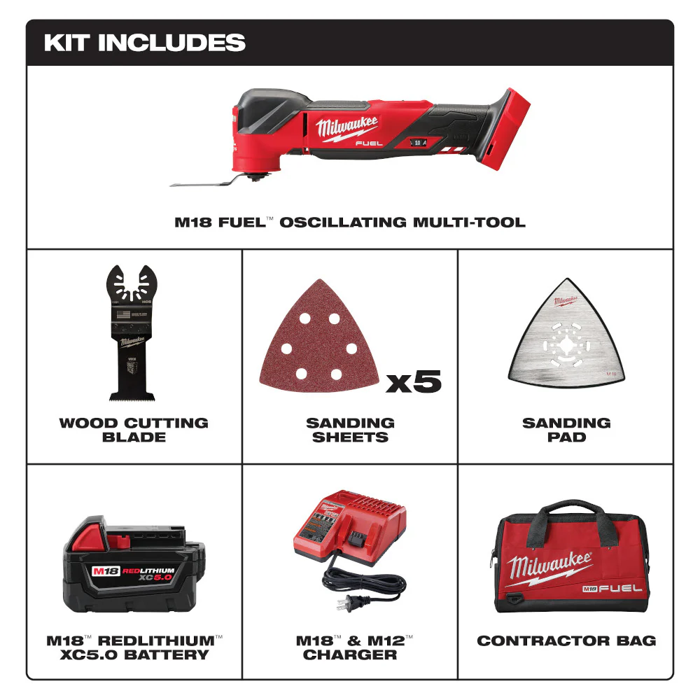 Milwaukee 2836-21, M18 FUEL Oscillating Multi-Tool Kit - Image 6