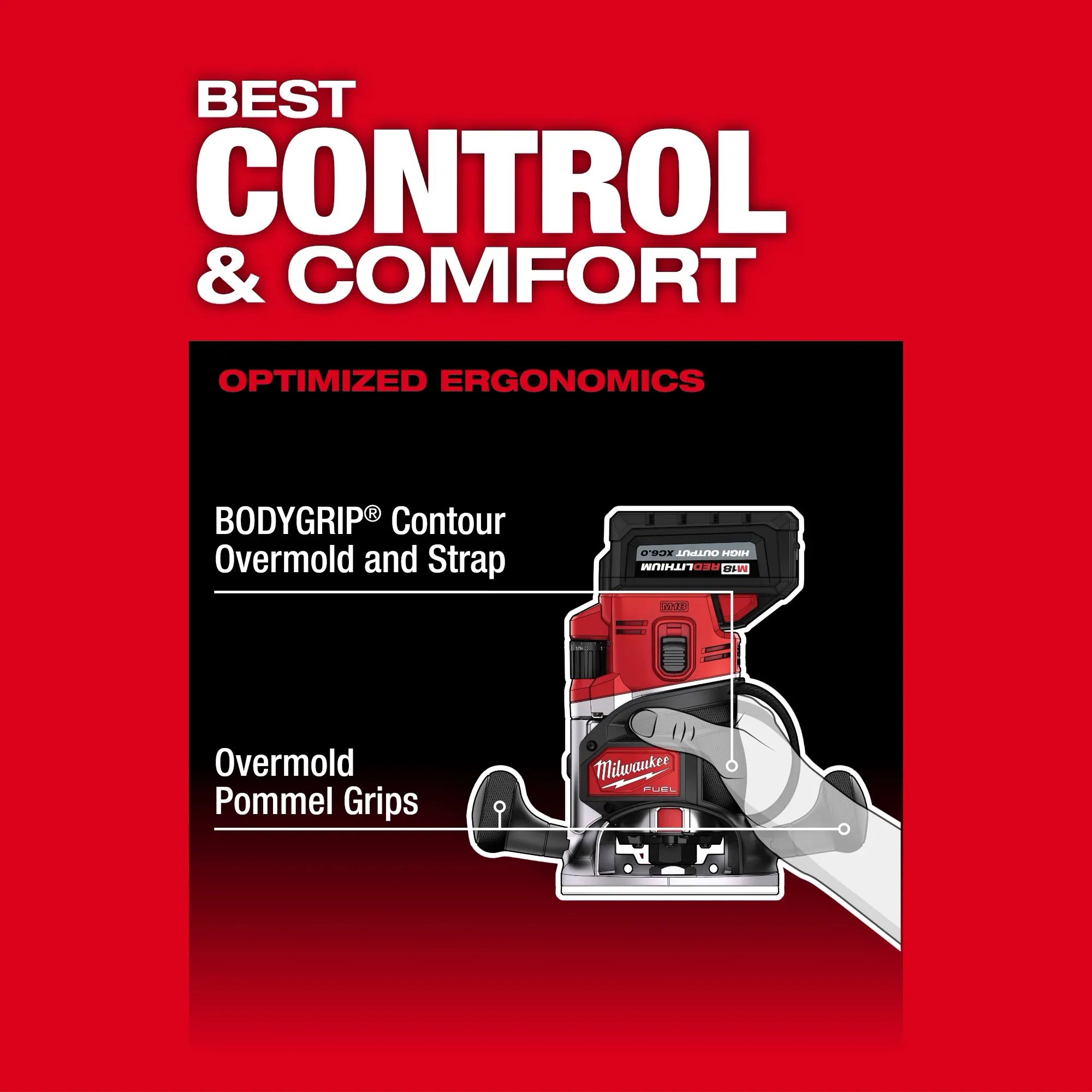 Milwaukee 2838-20, M18 FUEL™ 1/2" Router - Image 6