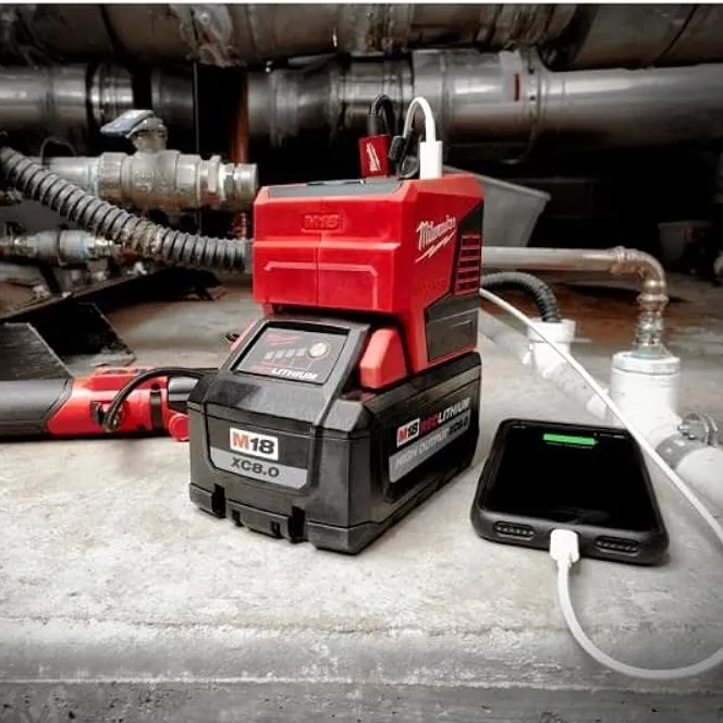 Milwaukee 2846-21HO, M18 TOP-OFF 175W Power Supply + 6.0AH Battery - Image 4