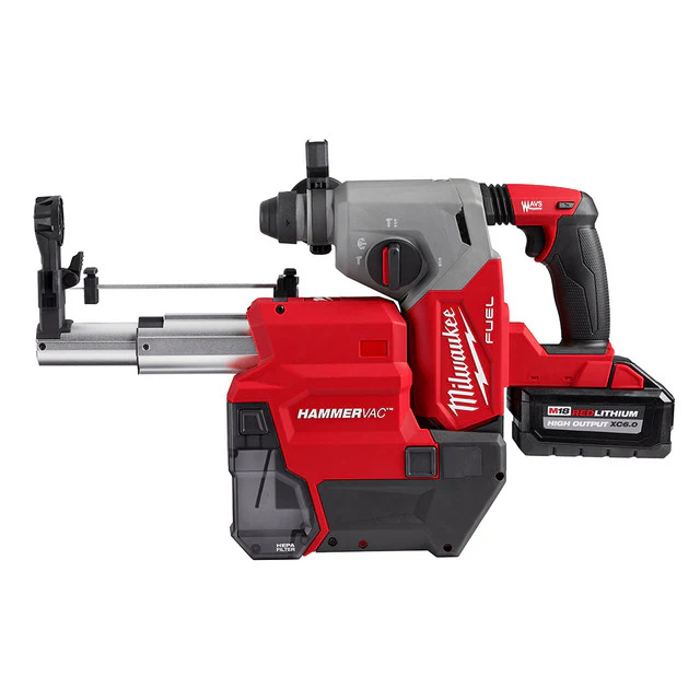 Milwaukee 2912-22DE, M18 FUEL Brushless 1" SDS Plus Rotary Hammer Dust Extractor Kit - Image 3