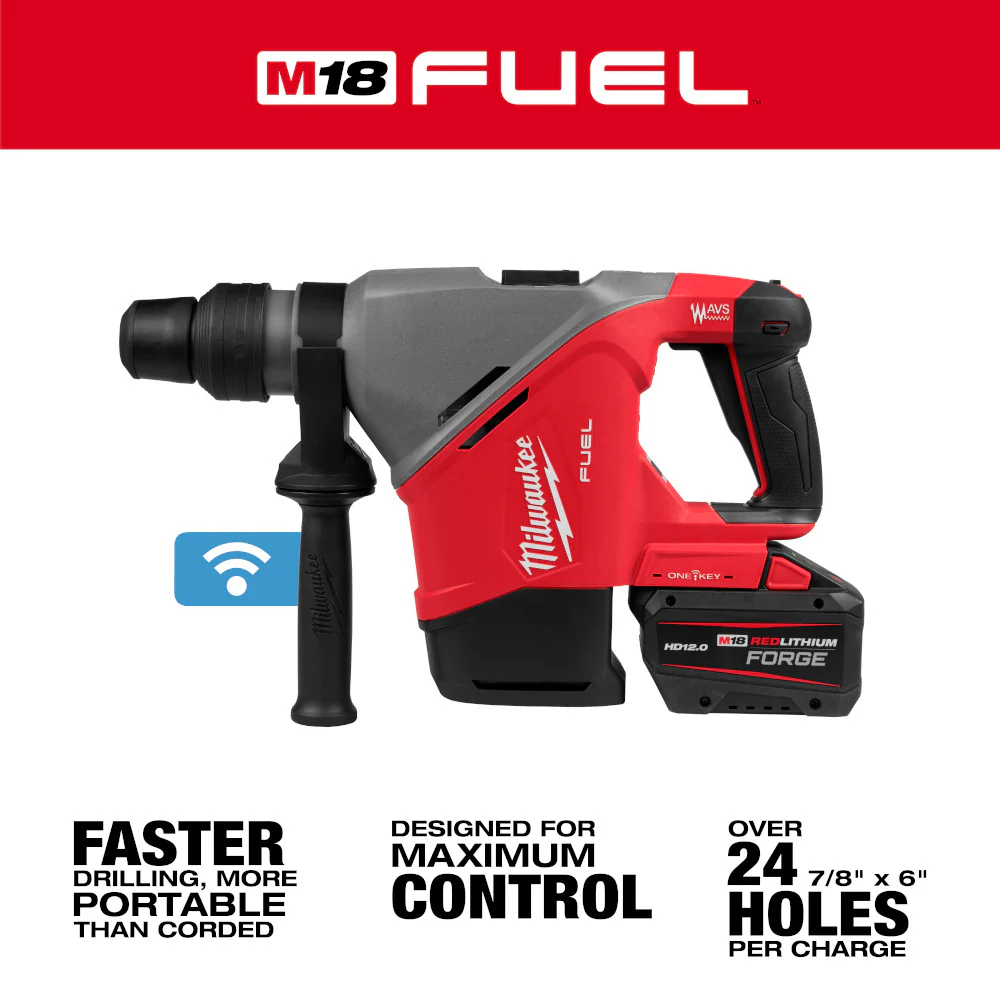 Milwaukee 2917-22HD, M18 FUEL™ 1-9/16" SDS Max Rotary Hammer Kit w/ ONE-KEY™ - Image 4
