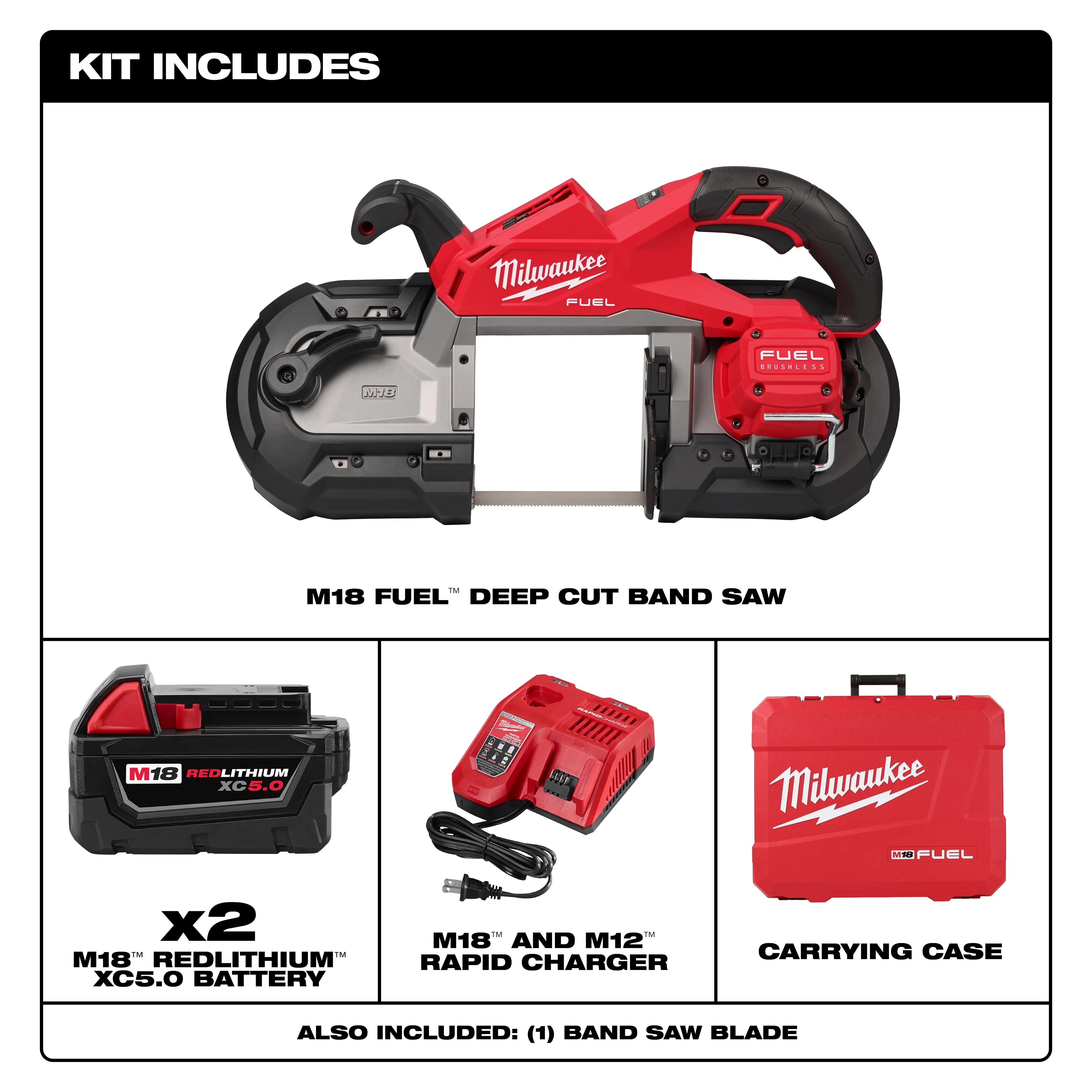 Milwaukee 2929-22, M18 FUEL Deep Cut Band Saw Kit - Image 3
