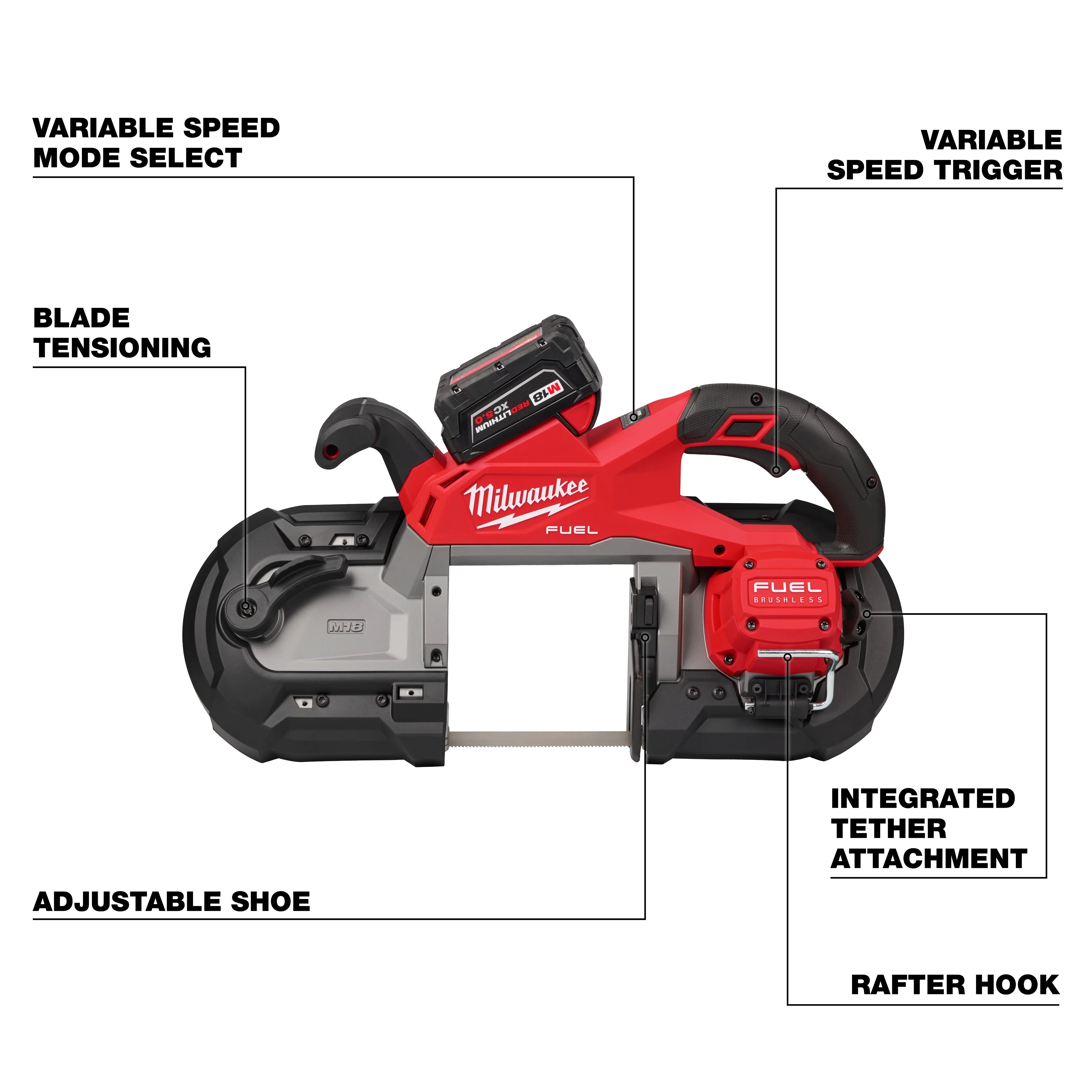 Milwaukee 2929-22, M18 FUEL Deep Cut Band Saw Kit - Image 4