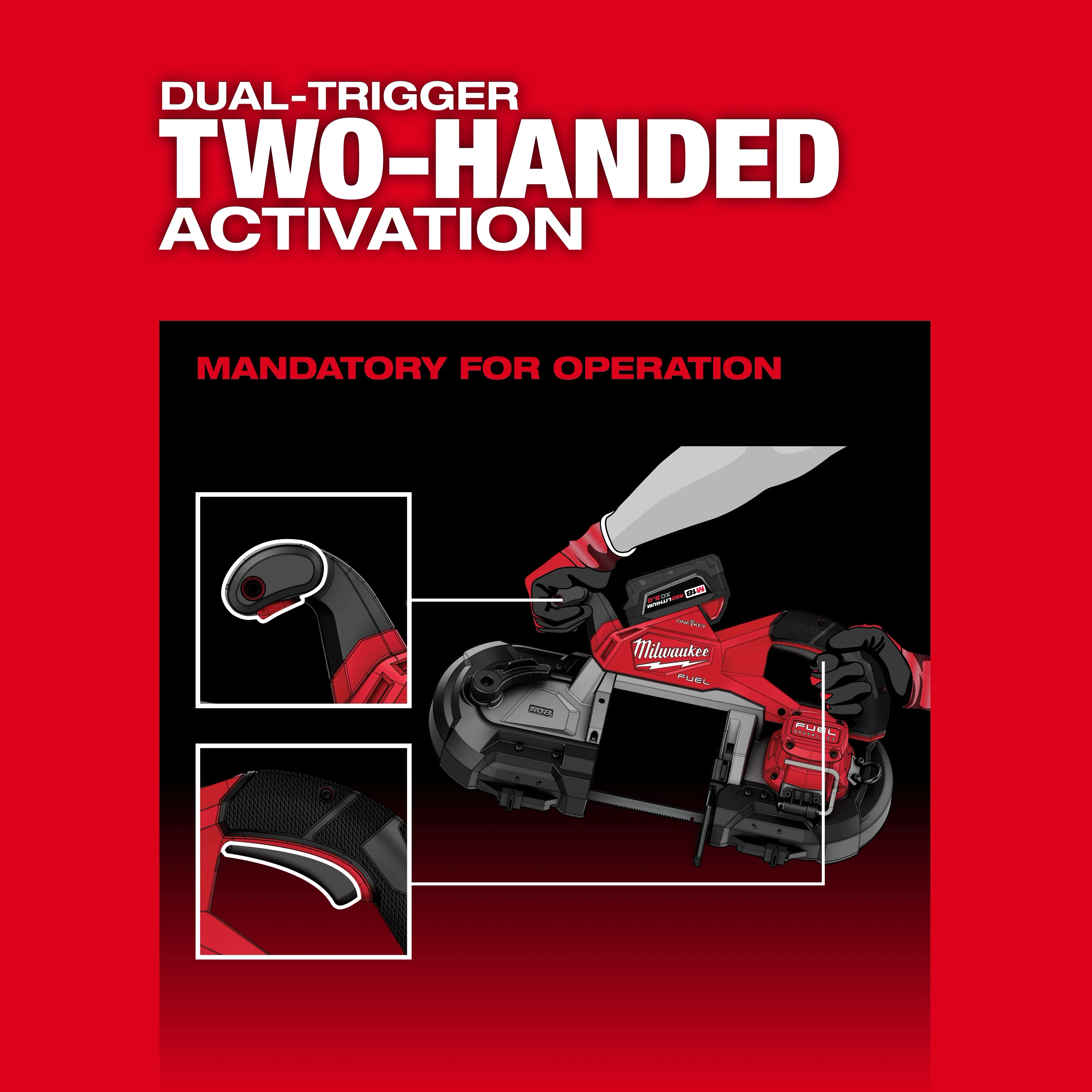 Milwaukee 2929S-20, M18 FUEL™ Deep Cut Dual Trigger Band Saw w/ ONE-KEY™ - Image 4