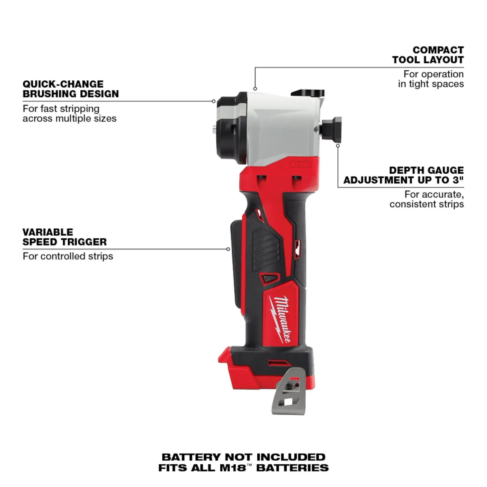 Milwaukee 2935-20, M18 Cable Stripper (Tool Only) - Image 3