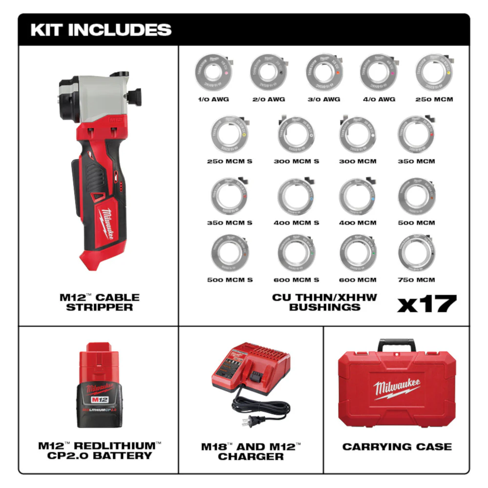 Milwaukee 2935AL-21, M18 Cable Stripper THHN/XHHW Al Kit - Image 5