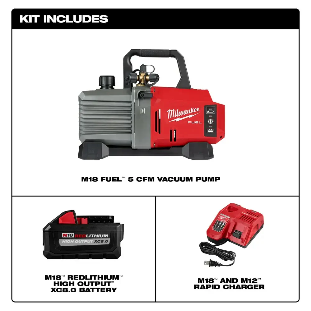 Milwaukee 2941-21, M18 FUEL™ 5 CFM Vacuum Pump Kit - Image 5