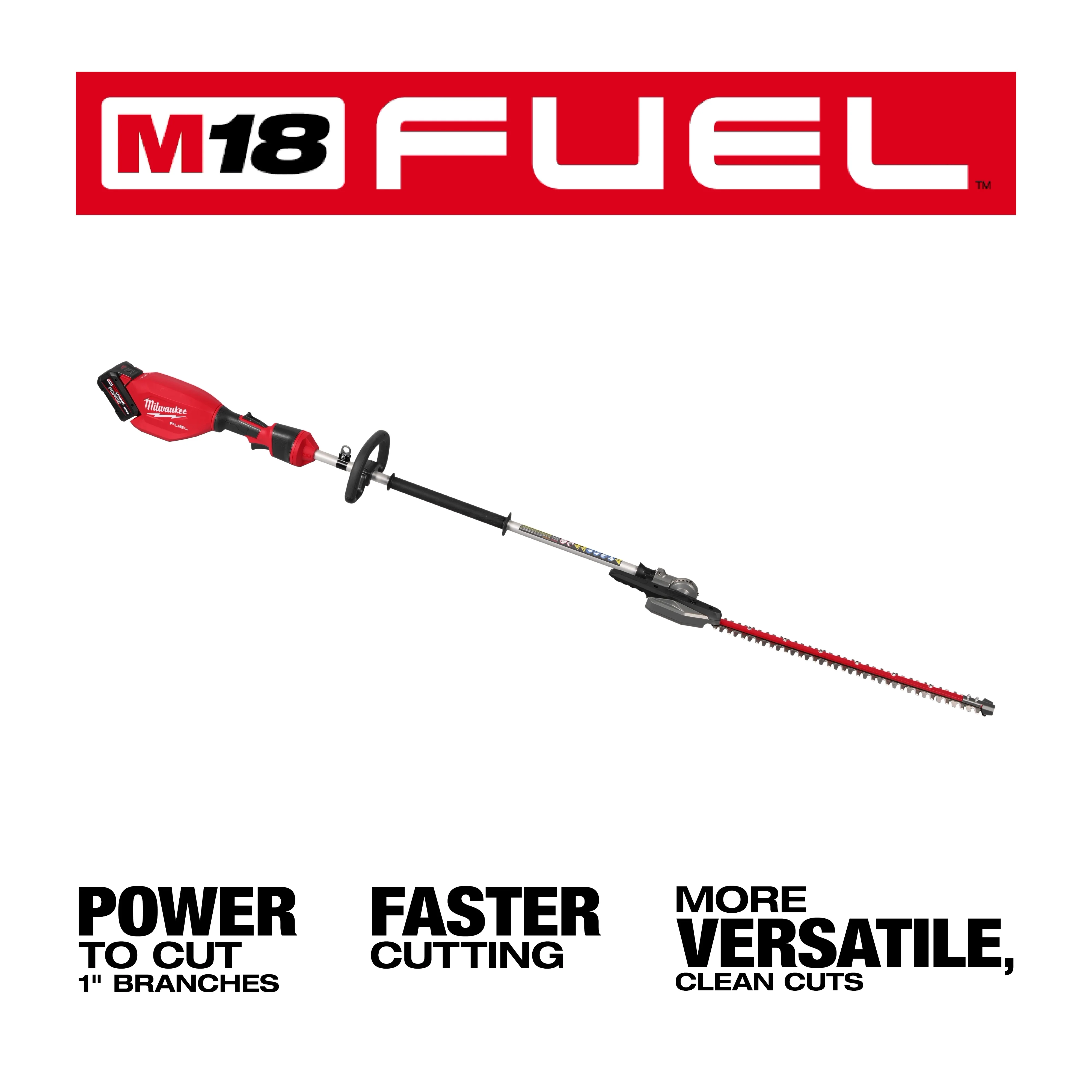 Milwaukee 3012-21, M18 FUEL™ Pole Articulating Hedge Trimmer Kit - Image 4