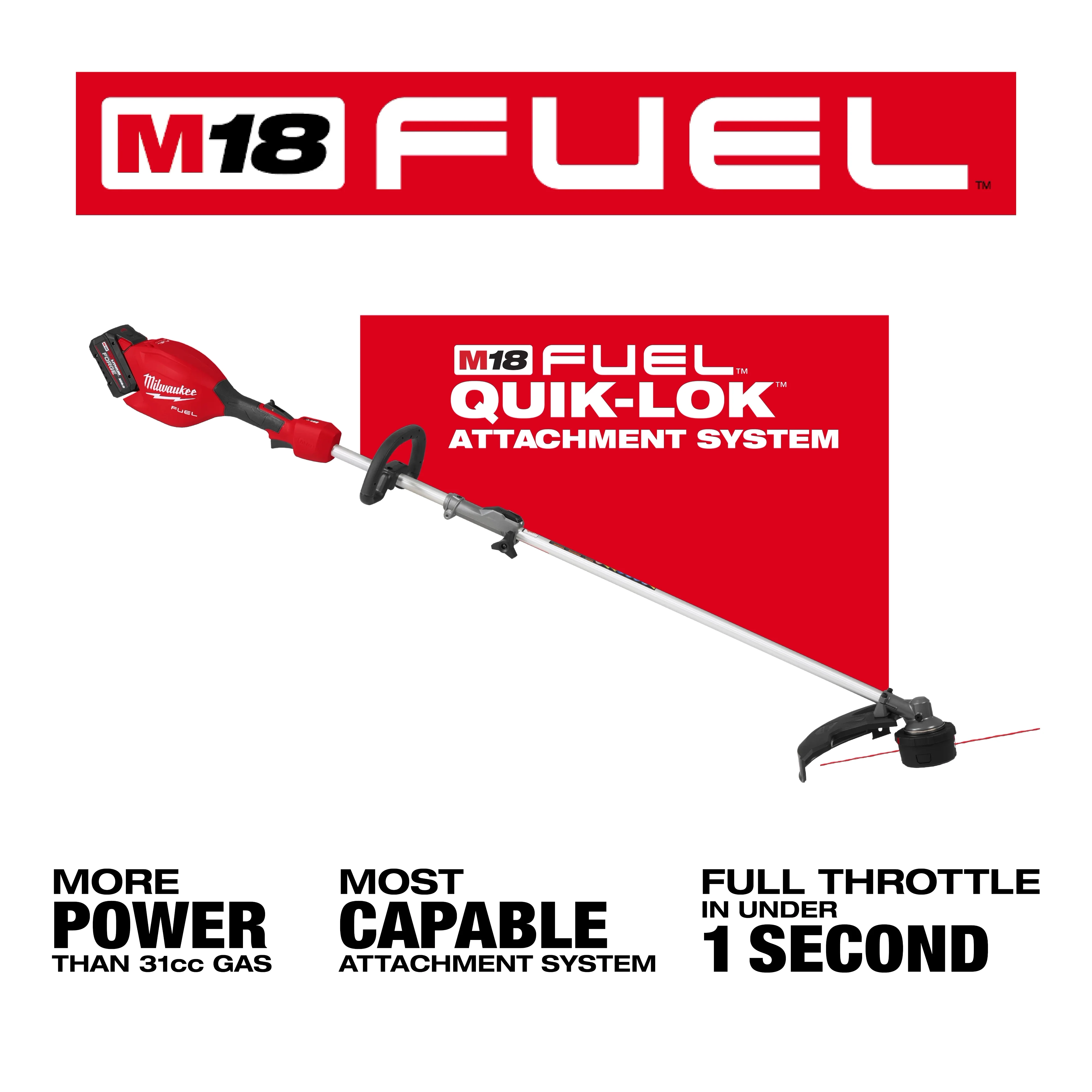 Milwaukee 3016-21ST, M18 FUEL™ String Trimmer w/ QUIK-LOK™ Kit - Image 5
