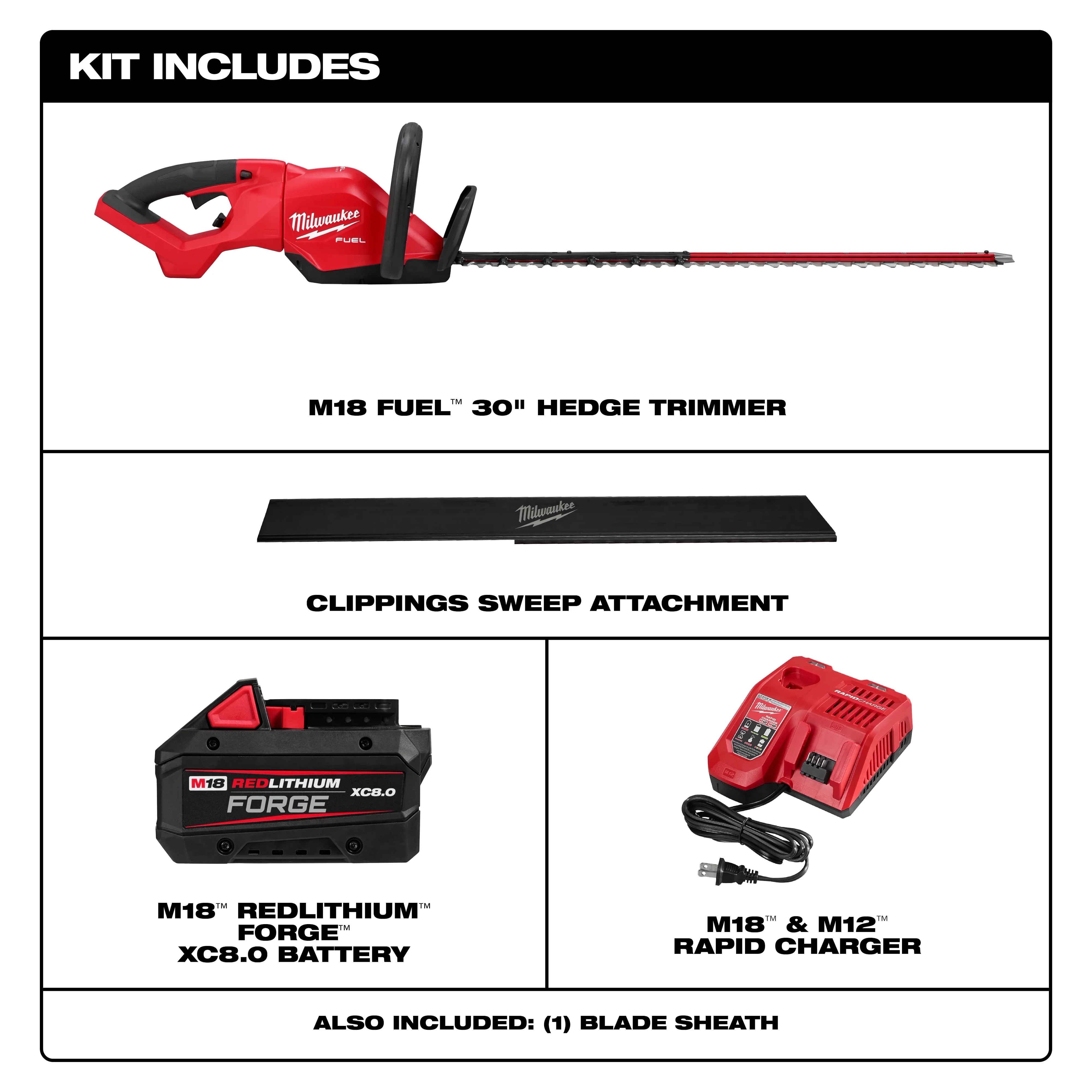 Milwaukee 3034-21, M18 FUEL™ 30" Hedge Trimmer Kit - Image 3