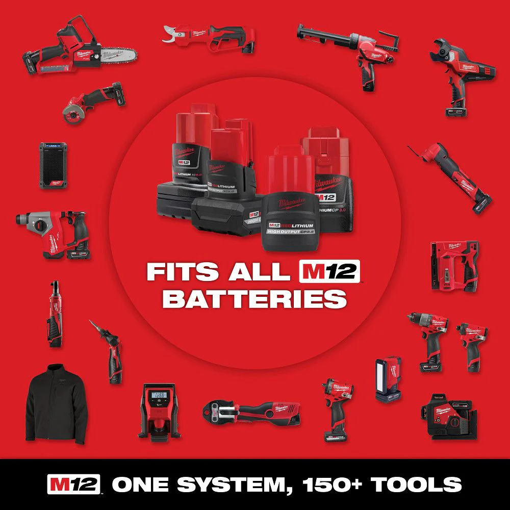 Milwaukee 3048-20, M12 FUEL™ 1/4" Subcompact Impact Wrench w/ Friction Ring - Image 12