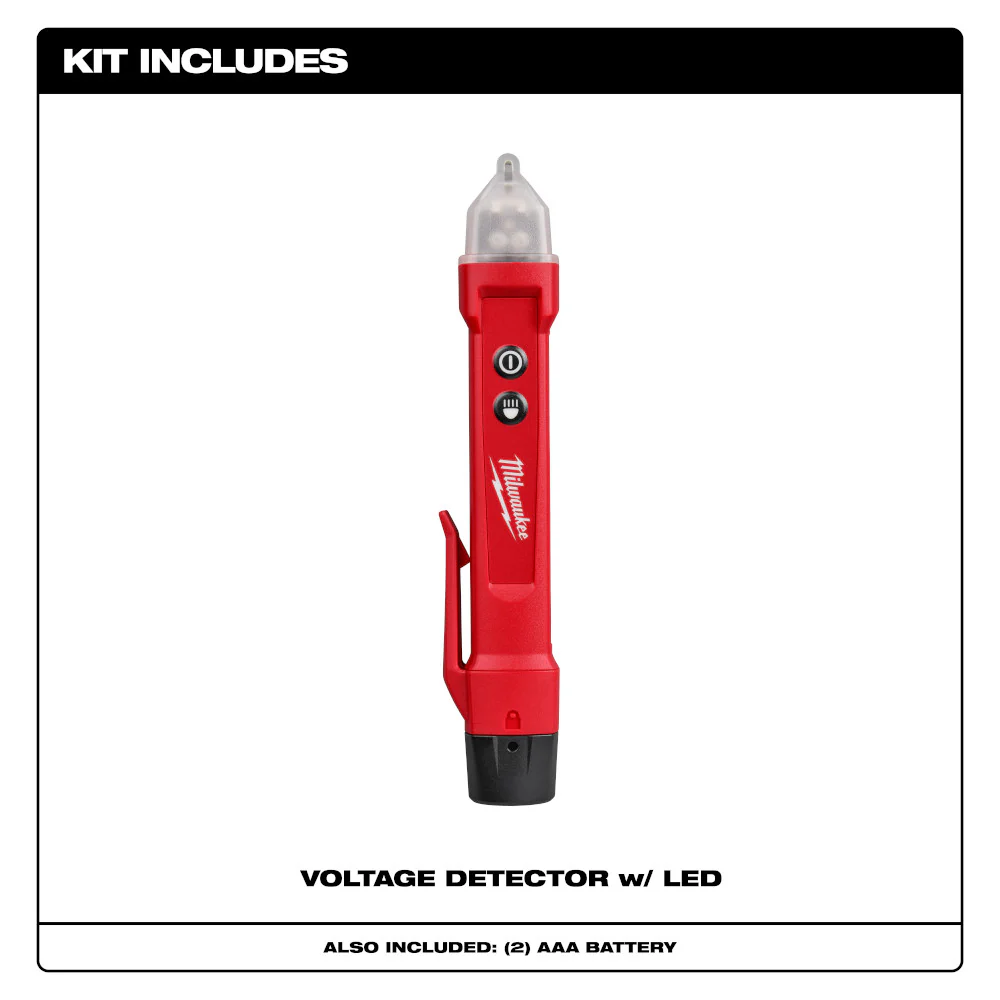 Milwaukee 3202-20, Voltage Detector W/LED Light - Image 2