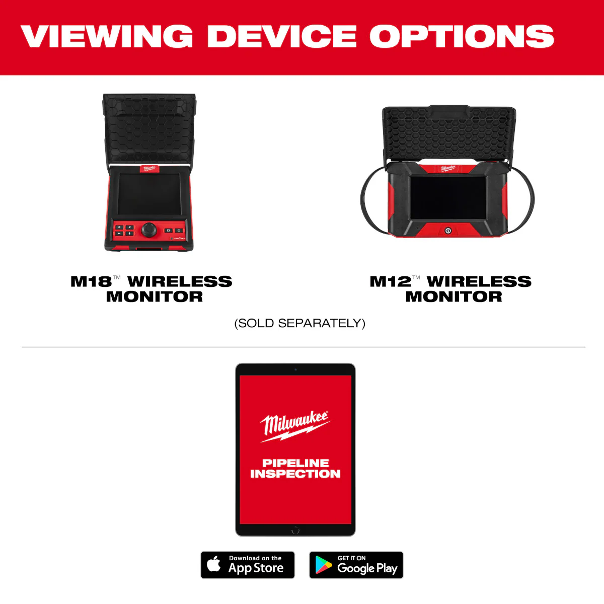 Milwaukee 3318-22B, M12™ 85’ High Flex Compact Inspection Camera Kit - Image 15