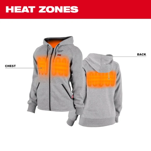 Milwaukee 336G M12 Gray Heat Womens Hoodie Kit - Image 3