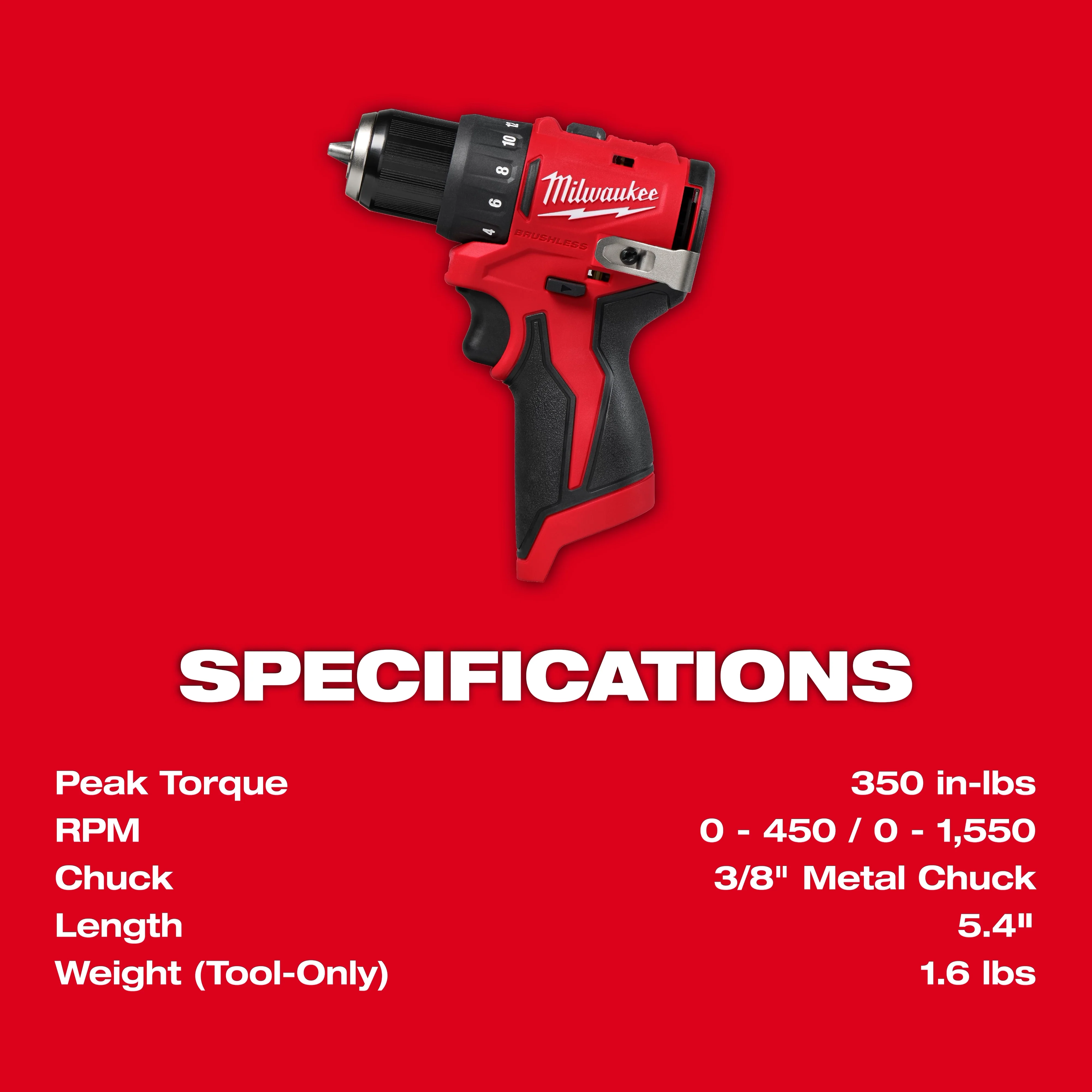 Milwaukee 3494-22, M12™ Subcompact Brushless 2-Tool Combo Kit - Image 6