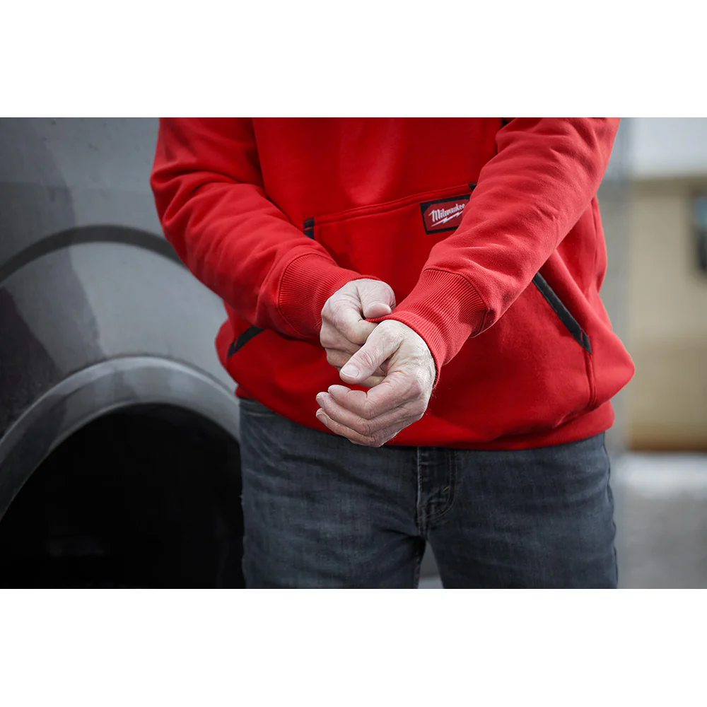 Milwaukee 350R-XL, HD PULLOVER HOODIE - RED XL (Discontinued) - Image 8