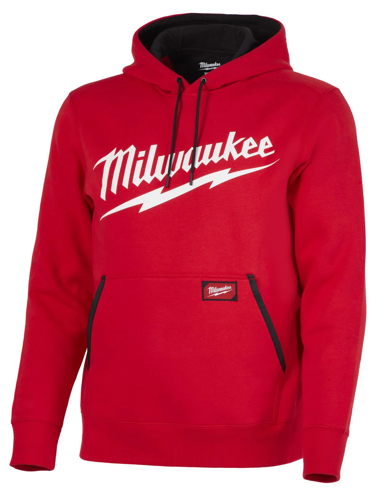 Milwaukee 352R-3X, BIG LOGO MIDWEIGHT HOODIE - RED 3X - Image 2